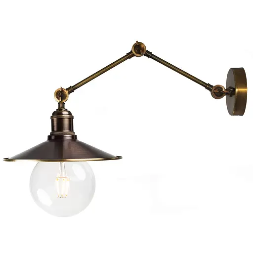 Настінне бра латунне 3-ох поворотне, PikArt арт. 768 коричневий - фото 1