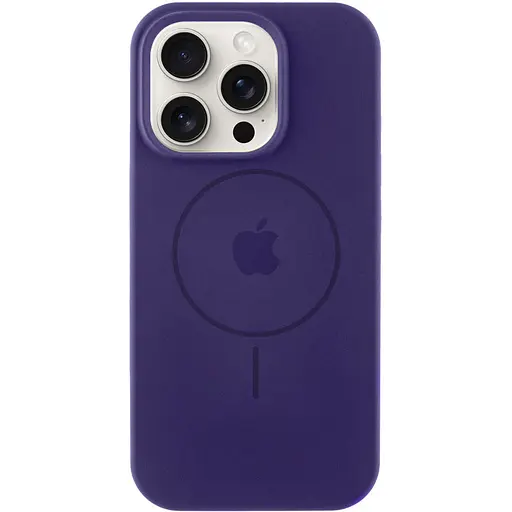 Чехол Epik Silicone Case Full Protective AA with MagSafe для Apple iPhone 15 Pro Max 6.7 Фиолетовый/Elderberry