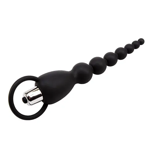 Анальний ланцюжок Black Mont Elite Power Beads 19.5 см (чорний) - фото 3