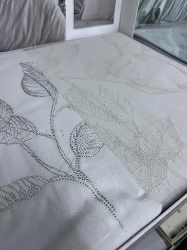 Постільна білизна Marlet V5 Gri Ранфорс Жаккард з вишивкою Clasy pbe0052072 - фото 4