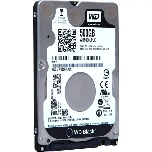 Жесткий диск 2.5" WD Black HDD 500GB SATA 32MB (WD5000LPLX) [106852] - фото 2