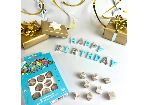 Набір кубиків Q WORKSHOP 20 years: Happy Birthday Dice Set , 8 шт. (S20Y03) - фото 4