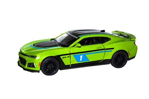 Машинка Chevrolet Camaro ZL1 2017 Kinsmart KT5399FW инерционная, 1:38 Зелёный - фото 1