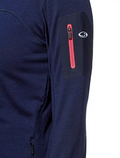 Кофта Icebreaker Terra LS Zip Admiral/Pop Pink XS (1052-103 092 403 XS) - фото 4