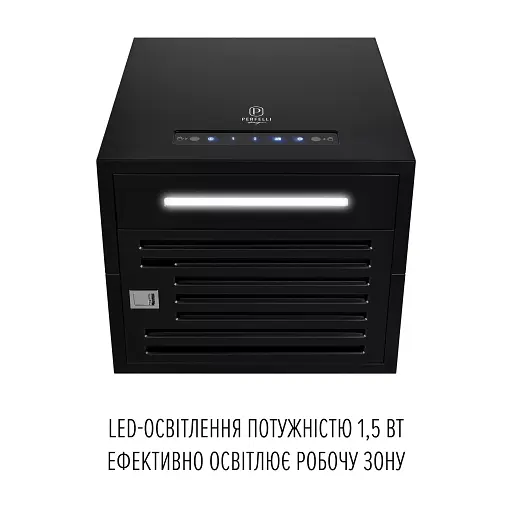 Вытяжка островная Perfelli Design Quattro 41 Nero Silenzio - фото 5