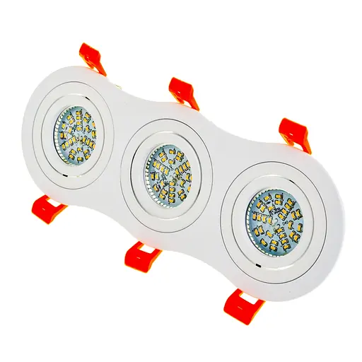 Светильник врезной поворотный Brille HDL-DT 108/3 MR16 WH 36-248