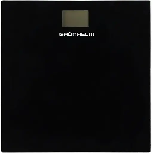 Ваги електронні Grunhelm BES-26B квадрат максимальна вага 180 кг чорні (136089)