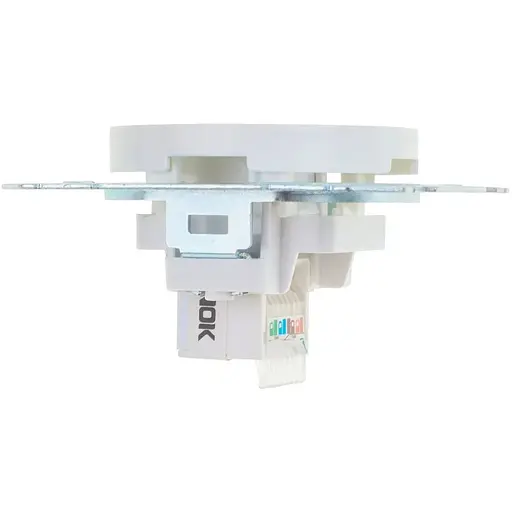 Розетка мережева ком'ютерна Brille WB-1PC Wh біла (42-285) - фото 3