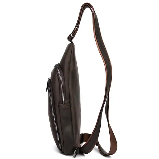 Мужской кожаный рюкзак слинг LIMARY 30х16.5х5 см sum0028214 - фото 3