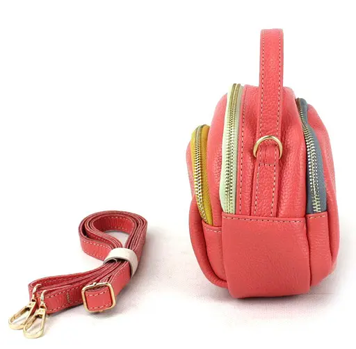 Кожаная сумка женская Borsacomoda 9х14х17 см sum0014268 - фото 4