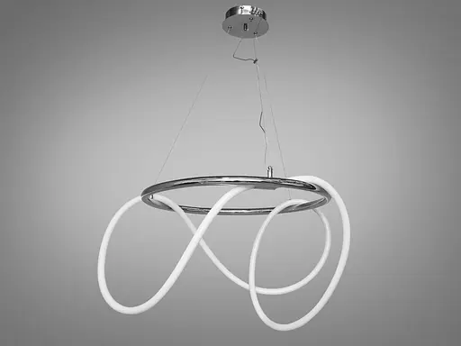 Світлодіодна люстра Шланг з серії "Роуплайт" потужністю 32 Вт, хром - фото 1