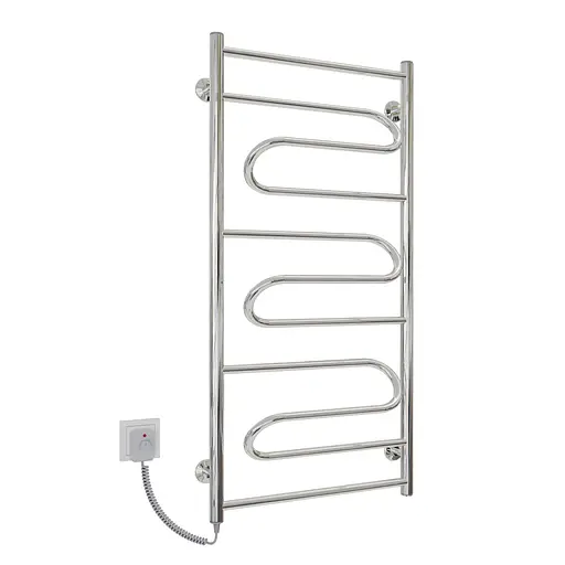 Электрический полотенцесушитель Kosser Илюзия 1000x500/4 EL рег. ДІ03ЕL, Хром, Левое - фото 1