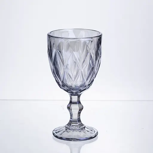 Набор столовых стаканов Diamond Blue 6 штук по 300 мл HP-19-275 прозрачный бокал для шампанского коктейлей Yiwu HP-19-275 - фото 2