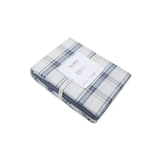 Постельное белье Lotus Home Фланель - Bella синий евро (svt-2000022349079) - фото 2