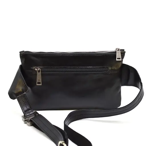 Кожаная мужская сумка на пояс TARWA 26х16х3 см sum0025989 - фото 4