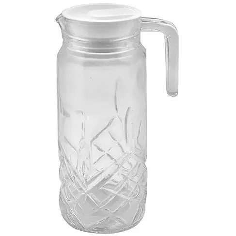 Графін скляний з пластиковою кришкою 1000ml MS-2689