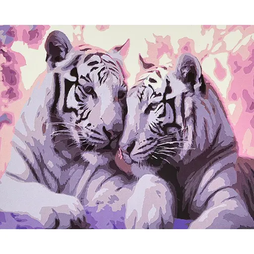 Набір для розпису по номерах Обійми диких душ, Strateg, 40x50 см, VA-4678