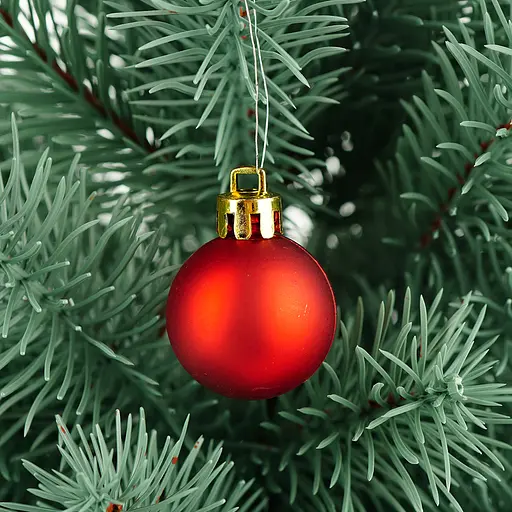 Набір куль Anhui Tianhui Ялинка новорічна 3 см 17 шт. (951680) - фото 5