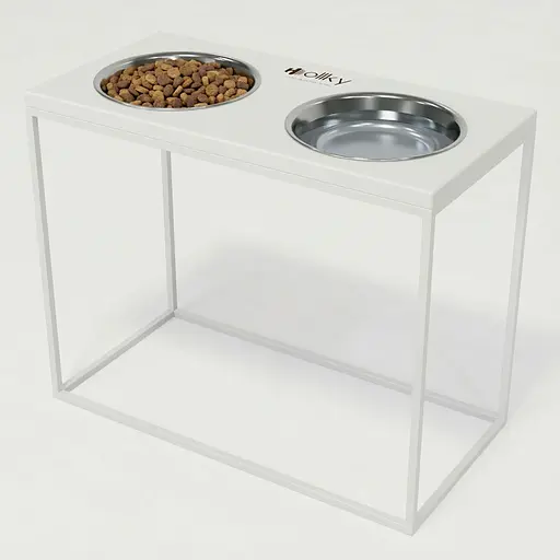 Hollky Base XL40 — миски на підставці для великих собак (2 × 1,8 л, висота 40 см)