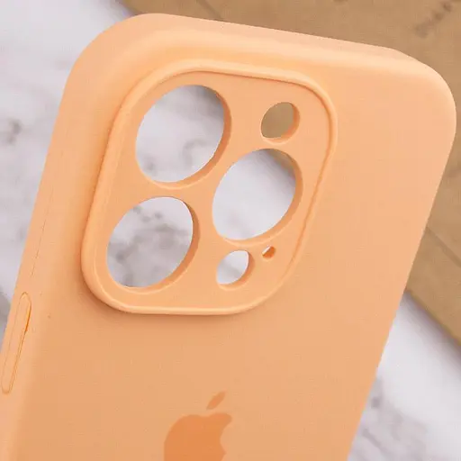 Чохол Epik Silicone Case Full Camera Protective AA для Apple iPhone 15 Pro 6.1 Помаранчевий/Cantaloupe - фото 7