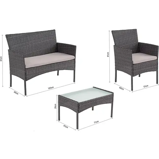 Садові меблі Di Volio Padova PRO коричневі - фото 7