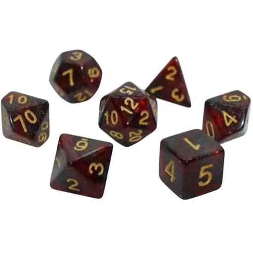Набор кубиков Galaxy 7 Dice Set - Red , 7 шт. (g7dgala06) - фото 1