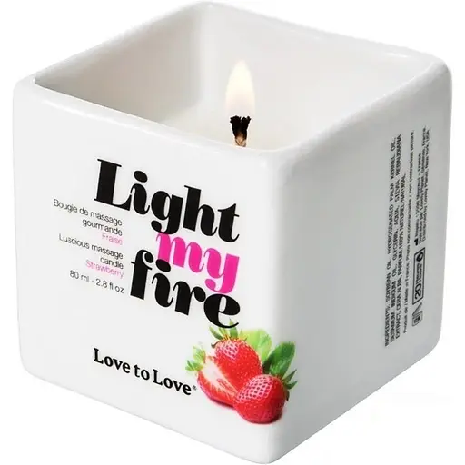 Массажная свеча Love To Love Light My Fire Strawberry (80 мл)