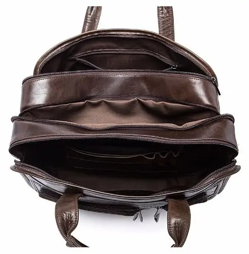 Чоловіча шкіряна сумка Vintage 38х27,5х4,5 см sum0012562 - фото 6