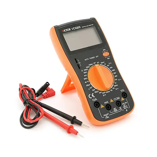 Мультиметр Victor VC9205, вимірювання: V, A, R, С, F - фото 1