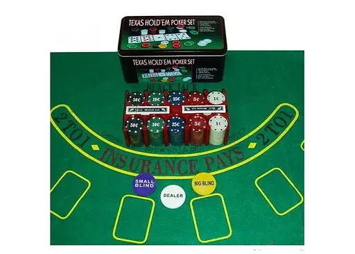 Настільна гра International Toys Trading LTD Покерний набір 200 фішок з номіналом + сукно (бляшана коробка) (IG-1104215) - фото 4