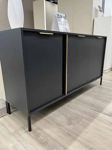 Комод Perfect Home Ларс/Lars 3-дверный 3D/153 Антрацит (PFH-091018) - фото 10