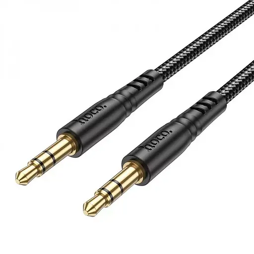 Аудіокабель HOCO UPA24 Smooth AUX audio cable Black - фото 3