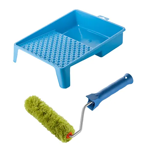 Валик "Синтекс" 150х15 мм с ручкой и ванночка Polax (770-194) - фото 1