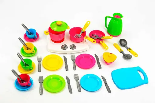 Набір посуду №7, 38 елементів, 3589 ТехноК, в пакеті (4823037603589) - фото 3