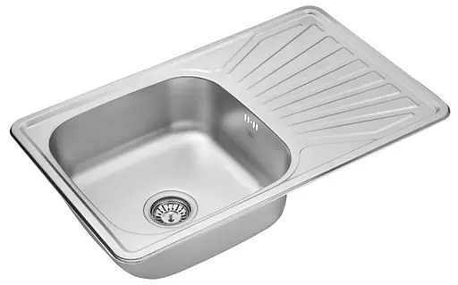 Кухонная мойка Kroner KRP Satin - 7848 (0,8 мм) (CV022789) - фото 2