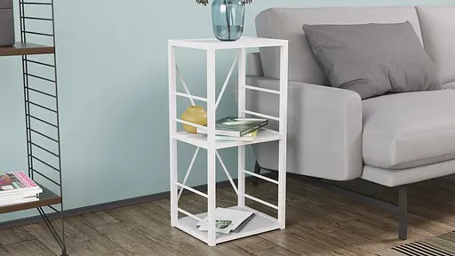 Етажерка 3/34 Ferrum-decor Серії Коннект 73x34x28 білий ДСП Білий 16мм (FRD-104295) - фото 3