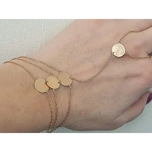 Золотой слейв-браслет Империя золота. БС355И - фото 2