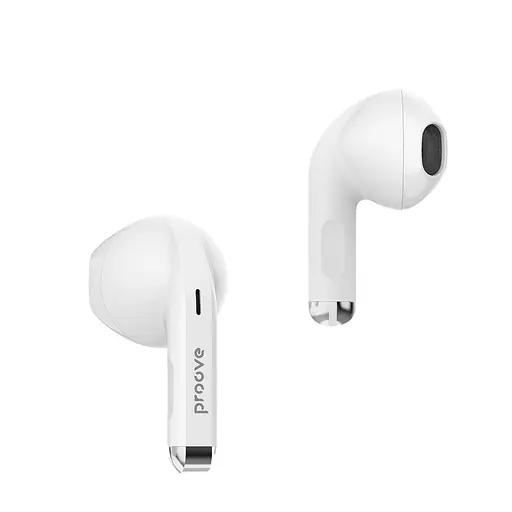 Навушники бездротові вкладки в кейсі Proove Mainstream TWS (App) білі - фото 2