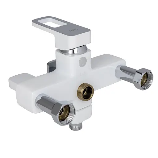 Душова система універсальна Lidz Wawel 1030 на три споживача (з виливом) (k35) LDWAW1030WHI45401 White, Білий - фото 5