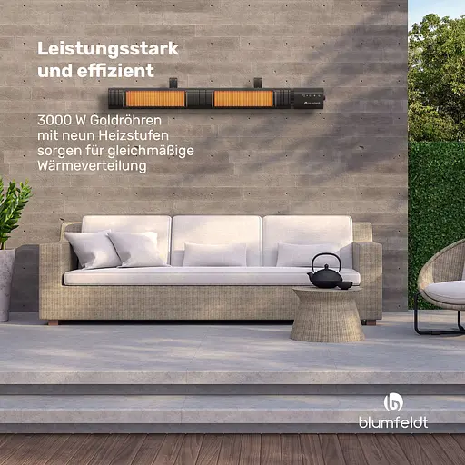 Інфрачервоний обігрівач Blumfeldt Gold Bar Slim (10046347) - фото 7