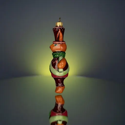 Ялинкова прикраса Різдвяні історії Кролик святковий скло (4820001094626) - фото 2