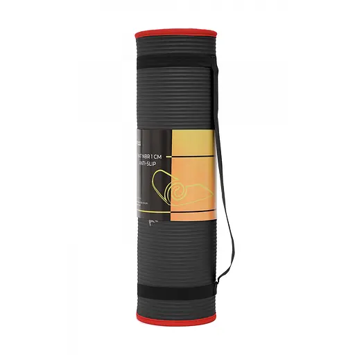 Коврик спортивный Cornix NBR 183 x 61 x 1 cм для йоги и фитнеса XR-0094 Black/Red - фото 4