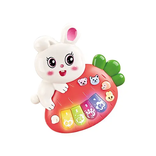 Пианино Зайка, 8805-B, 14 см, интерактивное (в ассортименте)