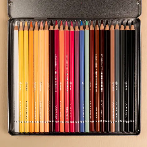 Набір олівців кольорових 99IDEAS "Color Expert" 24 кольори, Portrait Set, металева коробка, 99CE-24PORT - фото 5