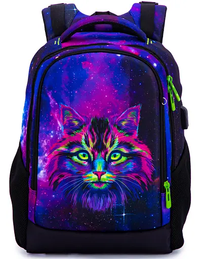 Школьный подростковый рюкзак фиолетовый для девочки Winner / SkyNamе 57-26 для старшеклассников - фото 2