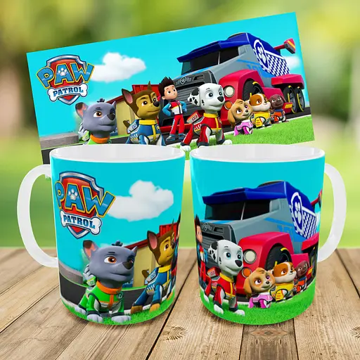 Набір дитячий Щенячий патруль рюкзак 36х27см сумка-бананка, кружка з принтом для хлопчика (01624) - фото 9