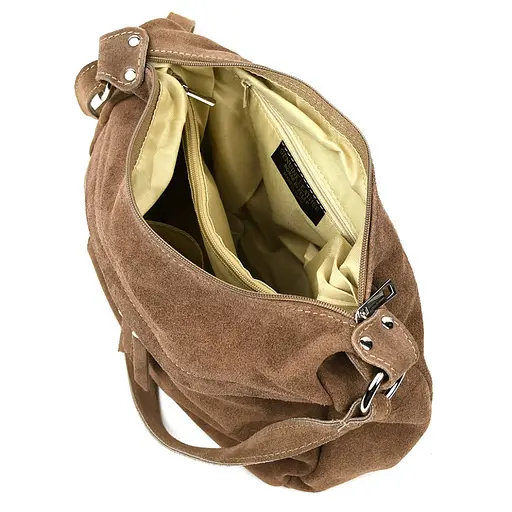 Замшевая сумка мессенджер Firenze 28х21х12 см sum0028634 - фото 2