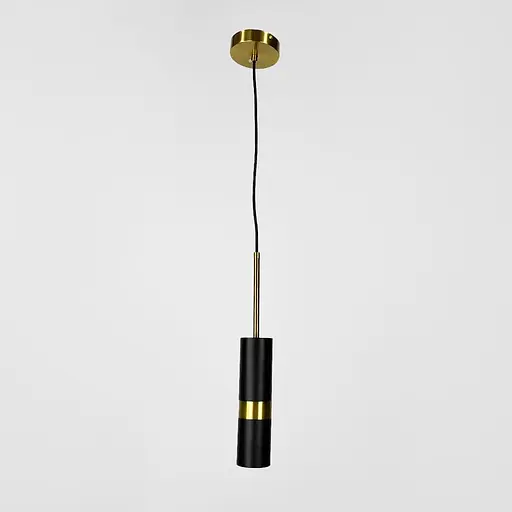 Черный поворотный подвесной светильник со спотом | Line F | Арт. S167/1 BK+AB - фото 8