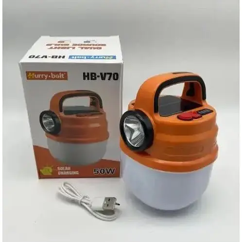 Ліхтар світильник Hurry Bolt HB-V70 LED з гачком та сонячною панеллю підвісний акумуляторний - фото 8