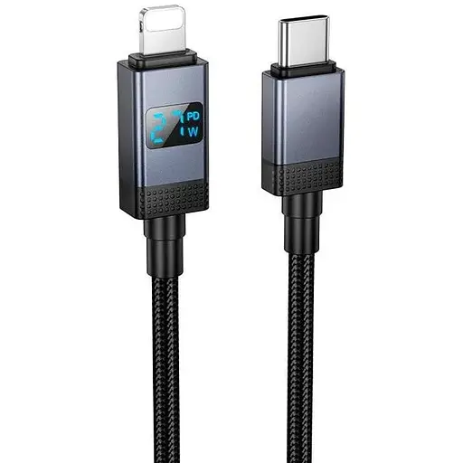 Кабель Hoco Type-C для Lightning Generous PD Charging data cable with display X118 1 м 27W